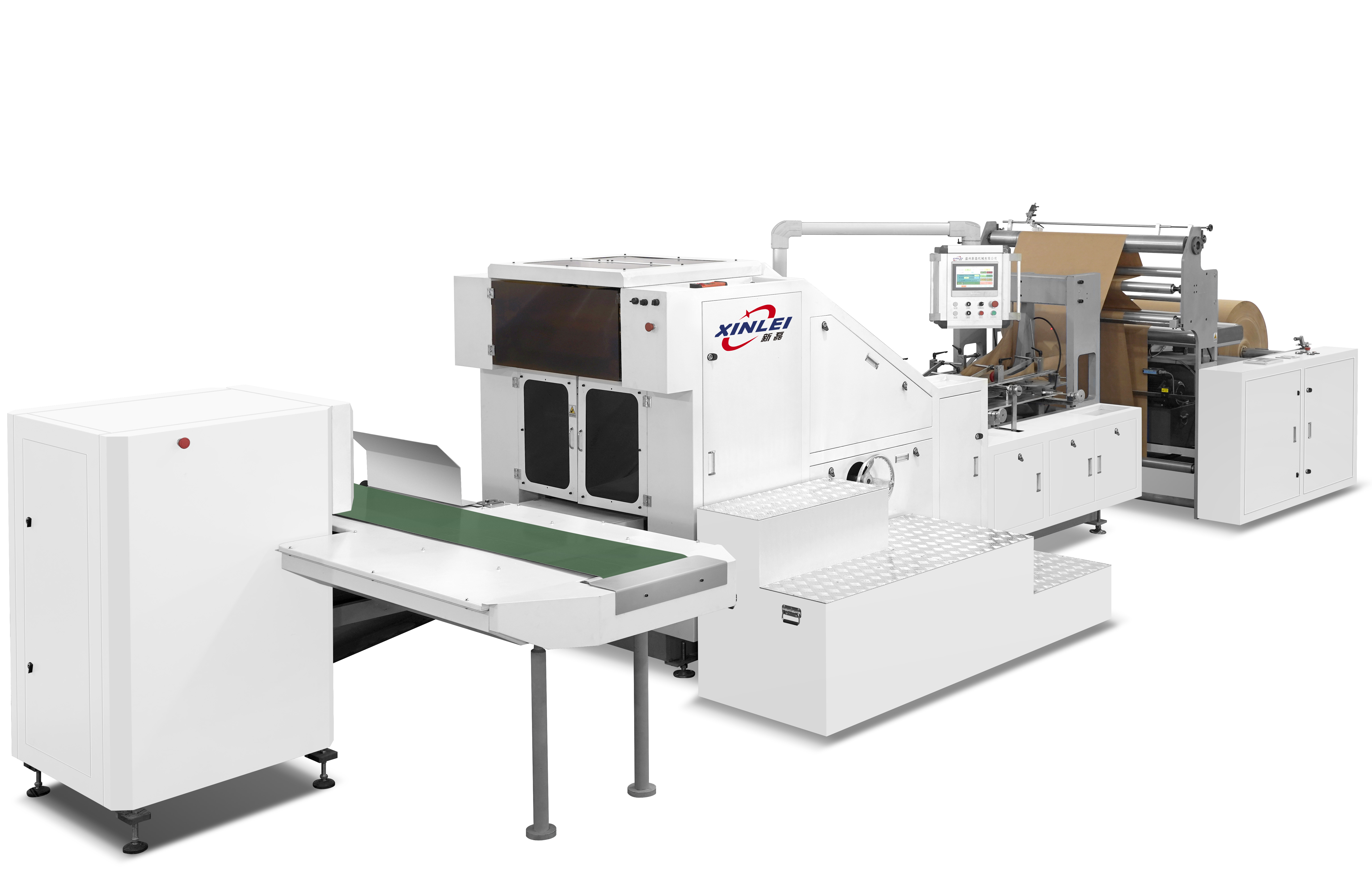 Semi automatic square bottom paper bag machine（without handle)